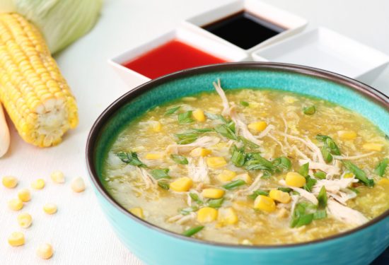 Homemade Chicken Corn Soup 