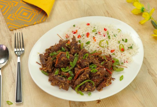Beef Chilli Dry with Eggs Recipe