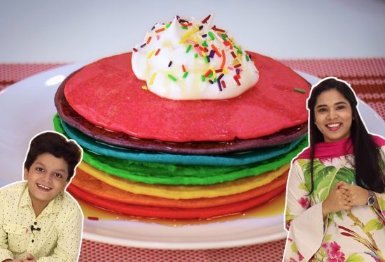 How To Make Pancakes | Rainbow Pancakes