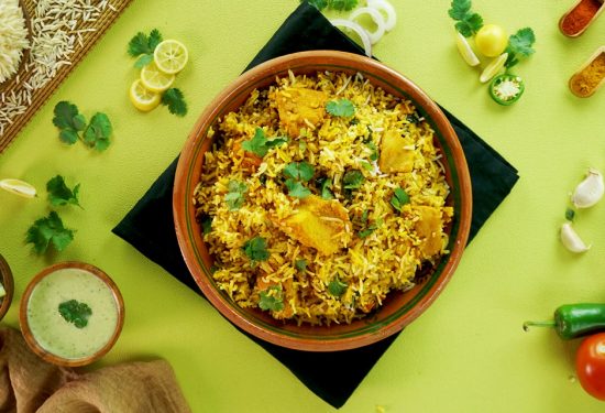 Hyderabadi Chicken 65 Biryani Recipe