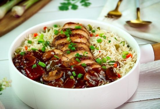Chicken Steak Rice Bowl Recipe