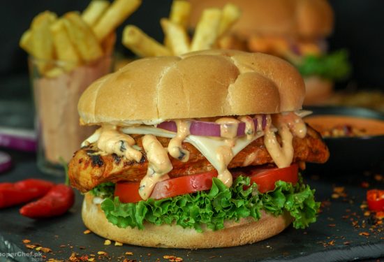 Peri Peri Chicken Burger Recipe | SooperChef