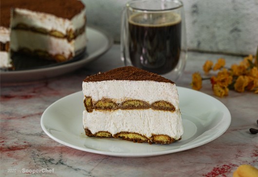 No Bake Tiramisu Cake | Eggless Tiramisu Cake Recipe