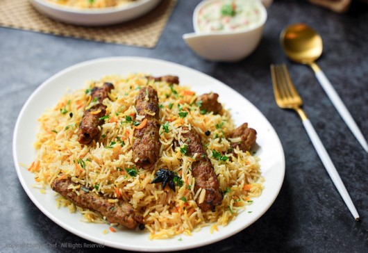 Turkish Seekh Kabab Pulao Recipe (Quick Ramadan Meals)