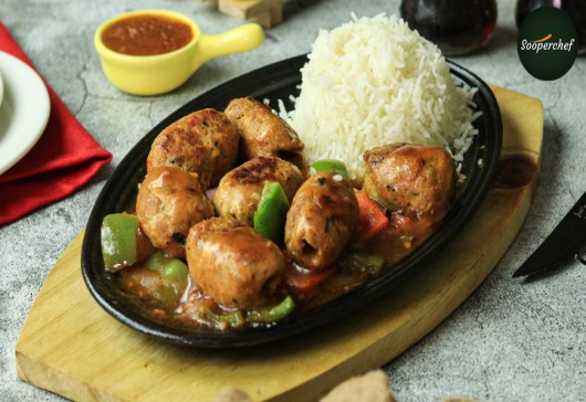 Chicken Gola Kabab Sizzler Recipe