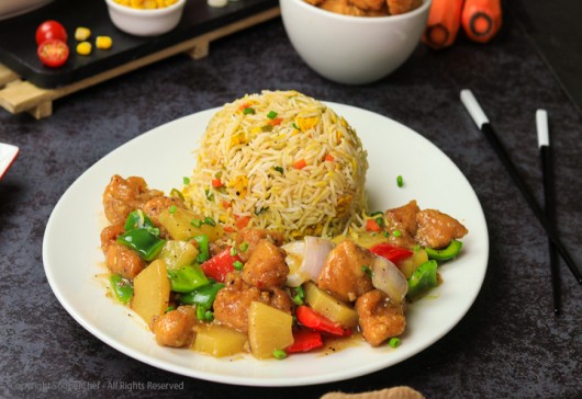 Pineapple Chicken With Fried Rice Recipe