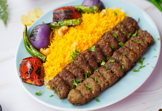 Chelo Kabab With Saffron Rice Recipe