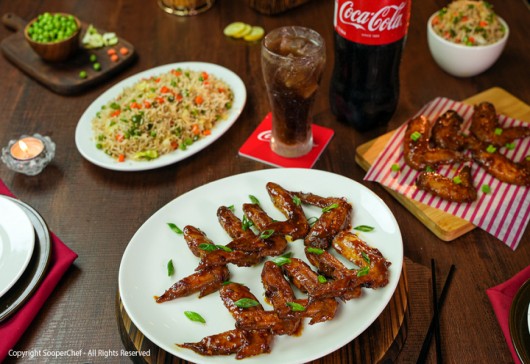 Coca Cola Chicken Wings With Chinese Rice Recipe