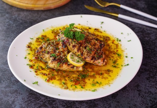 Grilled Chicken with Lemon Butter Sauce Recipe