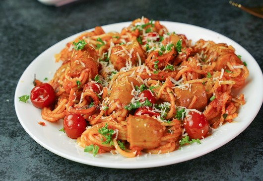 Tomato Sausage Spaghetti Recipe