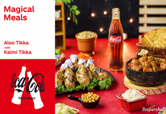 Aloo Tikka Masala with Kalmi Tikka Recipe | Magic Meals with Coca-Cola
