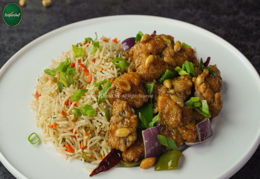 Kung Pao Chicken with Rice Recipe