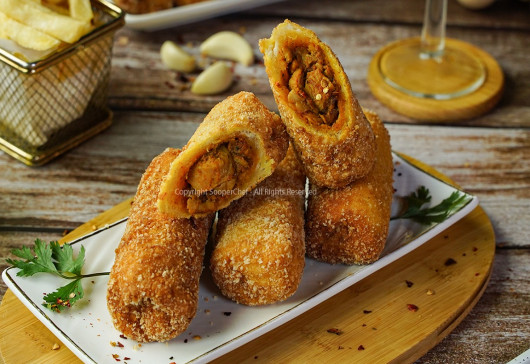 Butter Chicken Bread Roll Recipe  (Ramzan Special)