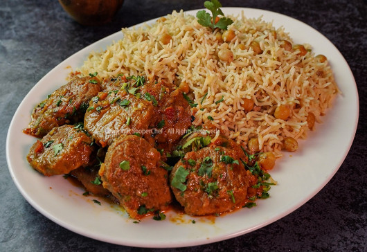 Chana Pulao with Kabab Tikki Masala Recipe