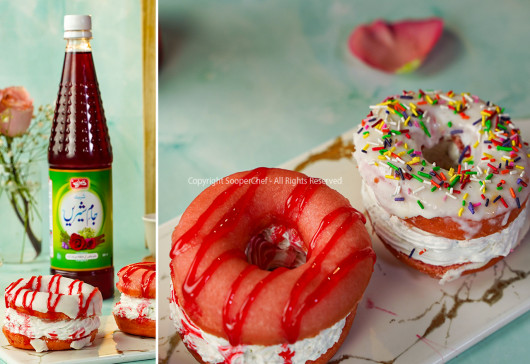 Jam-e-Shirin Pink Donuts Recipe