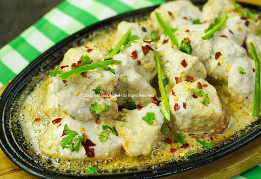 Chicken Malai Boti Sizzler Recipe by SooperChef