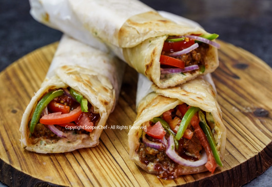 Achari Chicken Paratha Roll Recipe by SooperChef