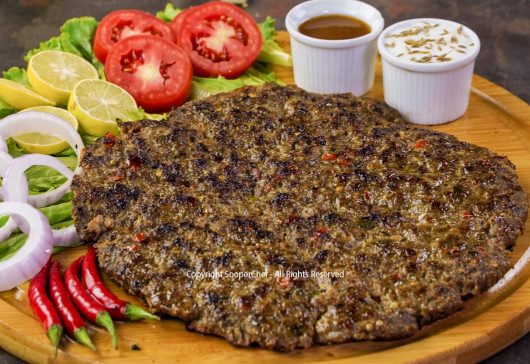 Giant Chapli Kabab Recipes by SooperChef