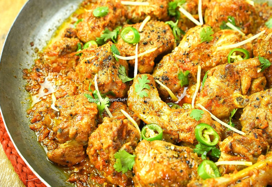 Kali Mirch Chicken Karahi Recipe by SooperChef