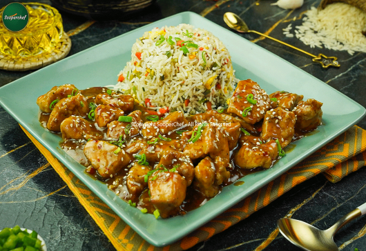 Authentic Chinese Chicken & Egg Fried Rice Recipe by Sooperchef