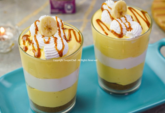 Banana Cream Caramel Dessert Recipe by SooperChef
