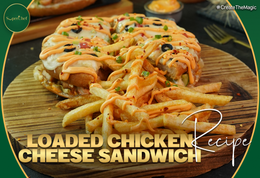 Loaded Chicken Cheese Sandwich Recipe