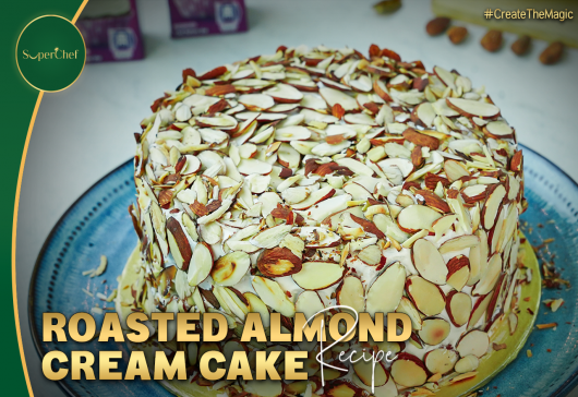 Roasted Almond Cream Cake Recipe