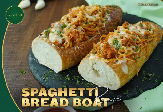 Spaghetti in a Bread Boat Recipe