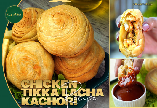 Chicken Tikka Lacha Kachori Recipe