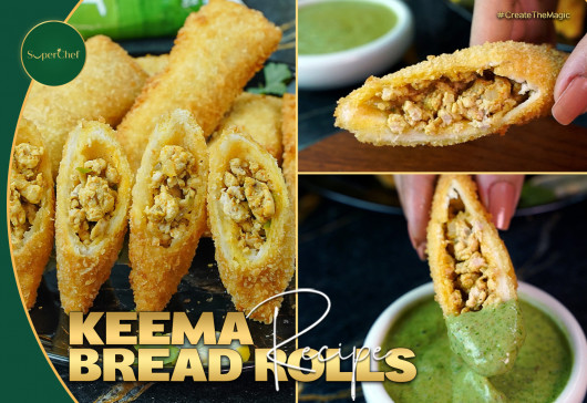 Keema Bread Rolls Recipe