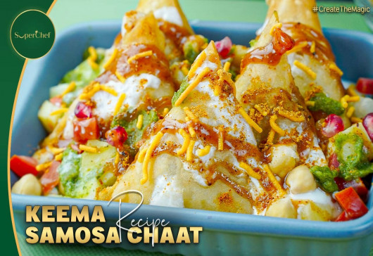 Keema Samosa Chaat Recipe