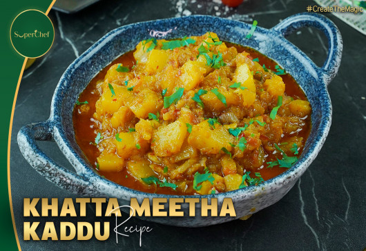 Khatta Meetha Kaddu Recipe